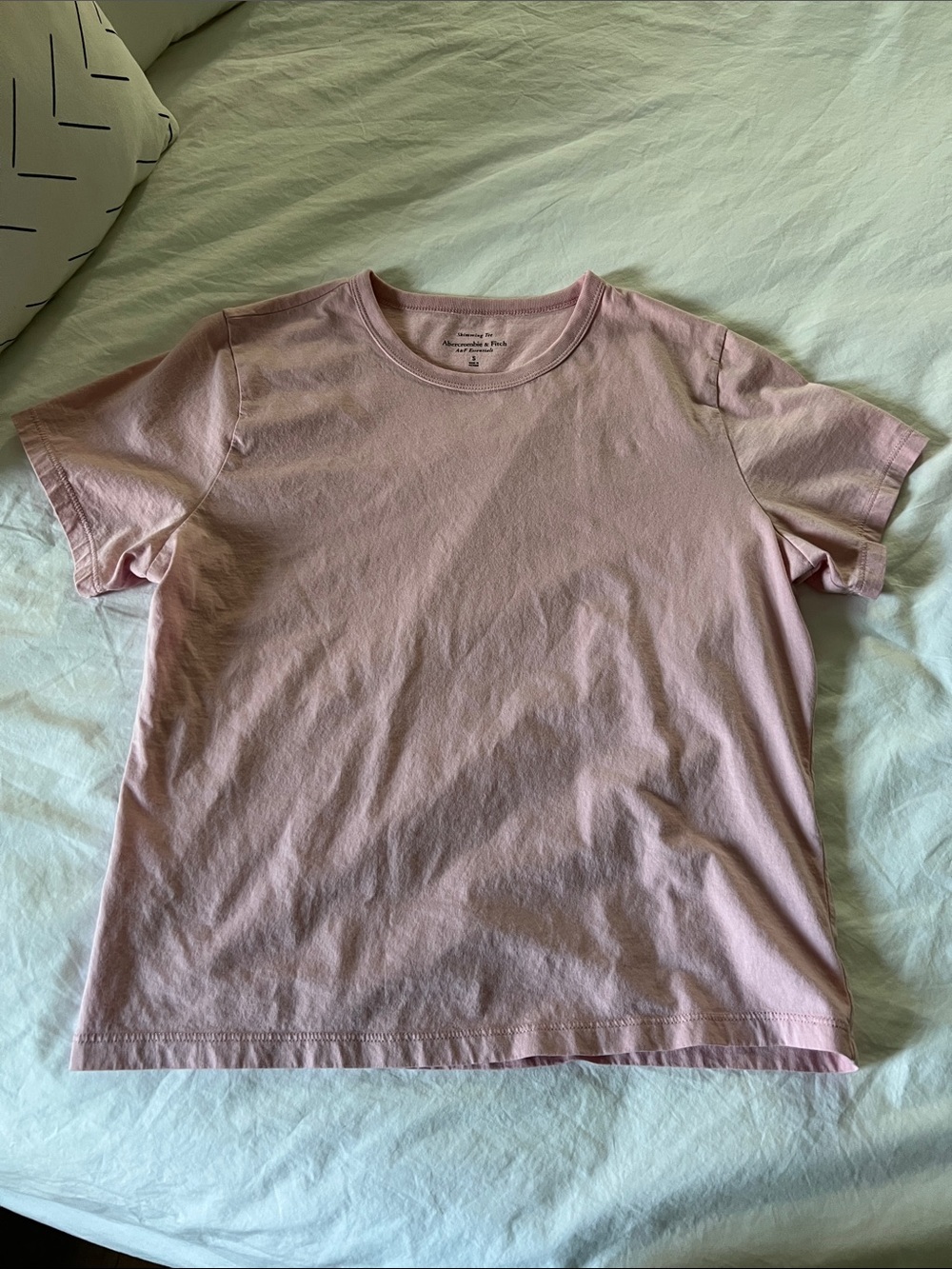 Abercrombie & Fitch Short Skimming Tee - Pale Pink